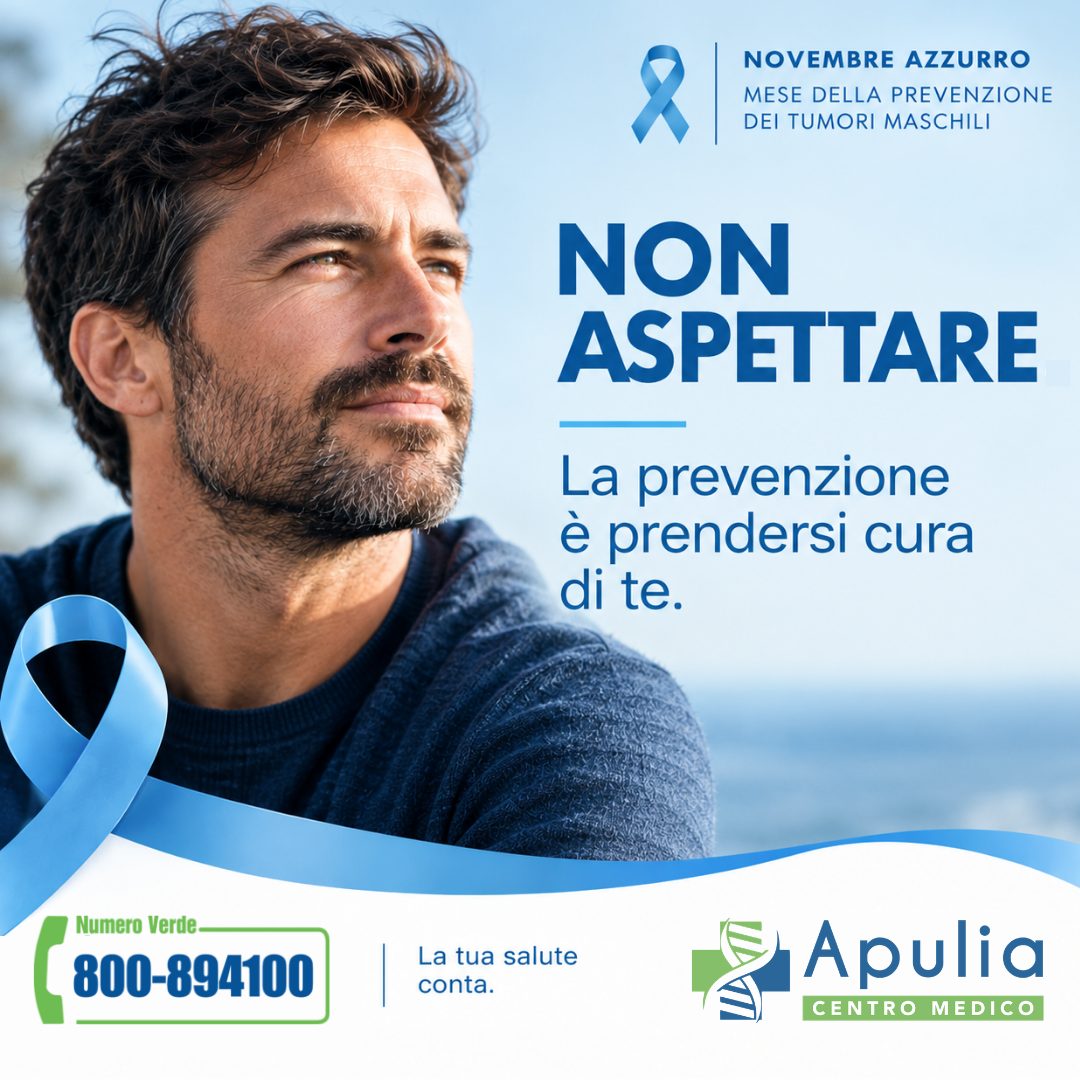 Novembre Azzurro 2026 – Non aspettare. La prevenzione è prendersi cura di te.